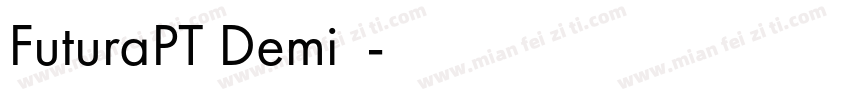 FuturaPT Demi字体字体转换